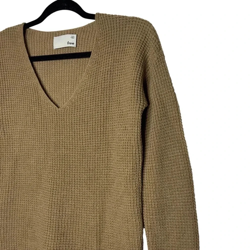 Aritzia Wilfred Free Wool Wolter Sweater in Constant Camel Long Sleeve Size XXS - Picture 6 of 11